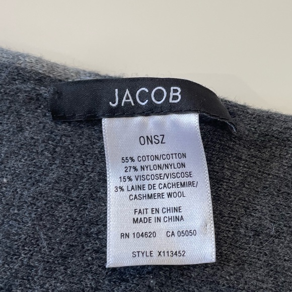 JACOB | Gray Argyle Oblong Scarf BNWOT - Picture 10 of 10